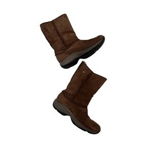 Merrell Women's Primo Stitch High Sherpa Lined Chestnut Suede Boots Size 7.5 Y2K